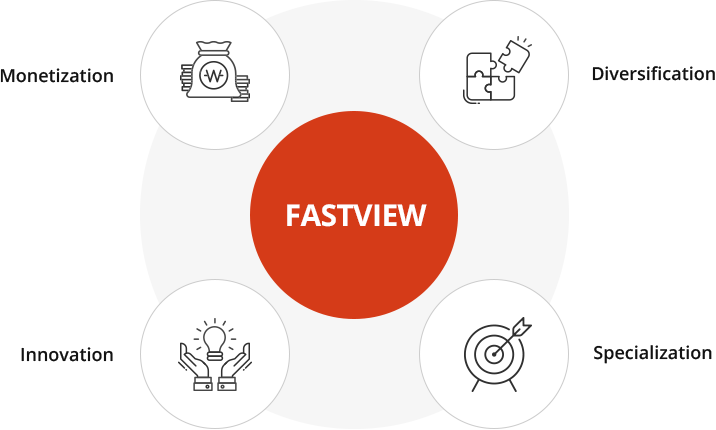 mission : Monetization, Diversification, Innovation, Specialization